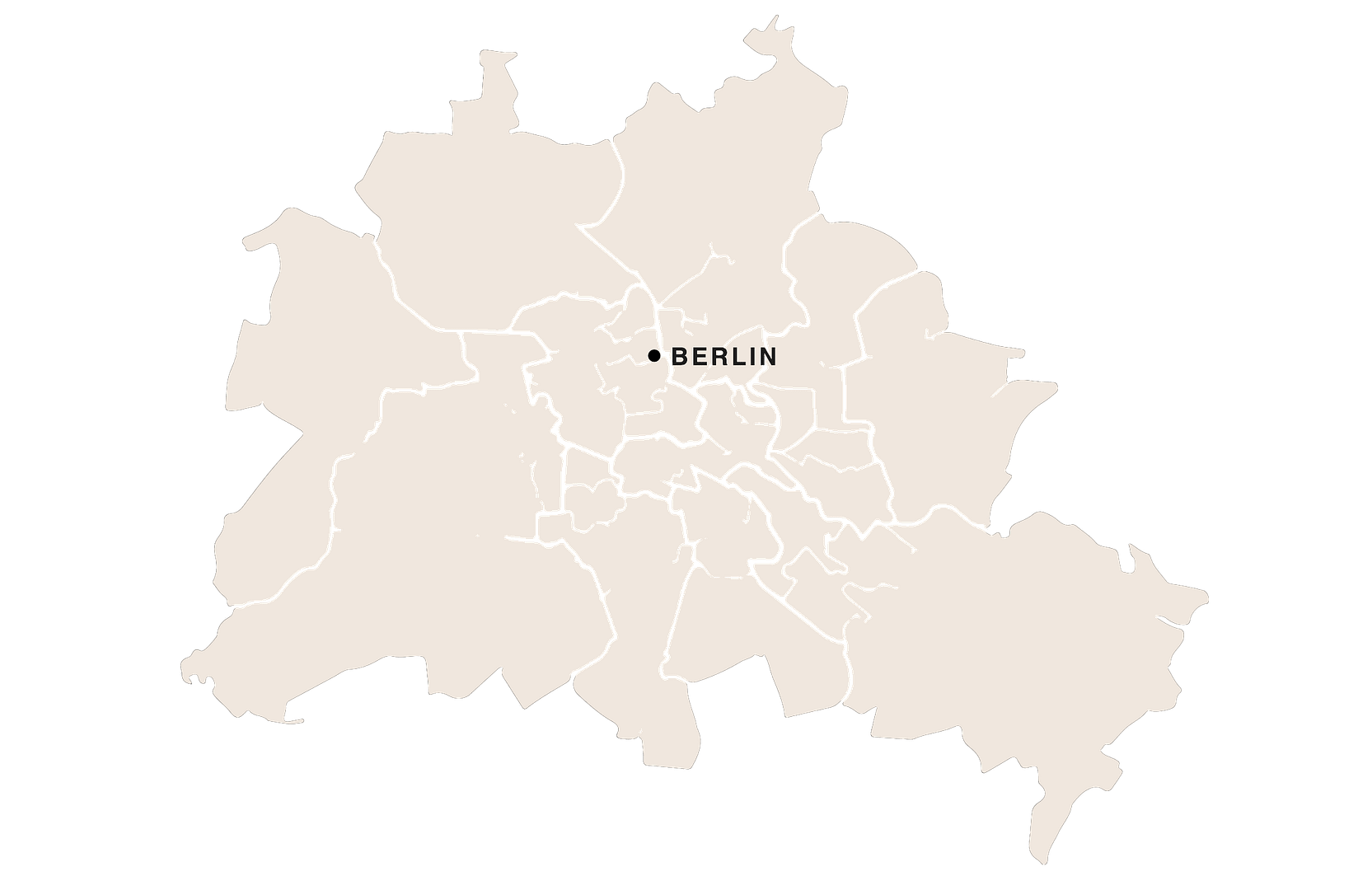 Design Apartment Berlin – Stadtkarte mit Bezirken zur Orientierung in der Hauptstadt